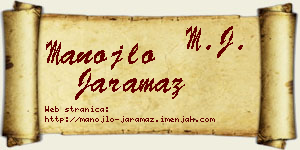 Manojlo Jaramaz vizit kartica